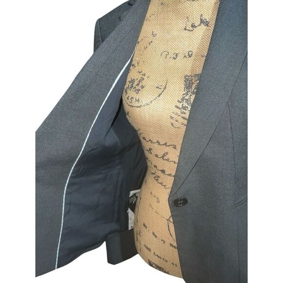 Anne Taylor Gray One Button Blazer Size‎ 6 NWT MSRP $169 - Picture 5 of 8